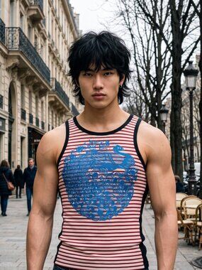 ✨ {Onsale 2027} Custo Barcelona RARE Asian-motif Tank